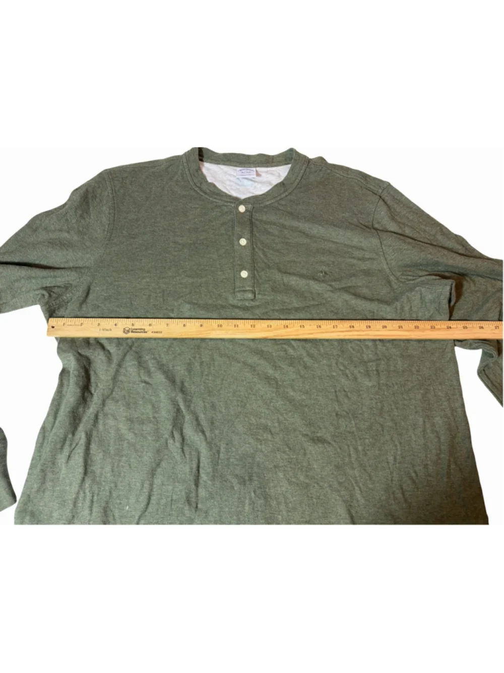 Brooks Brothers 1818 Green Henley Shirt XXL Heritage Old Money Preppy
